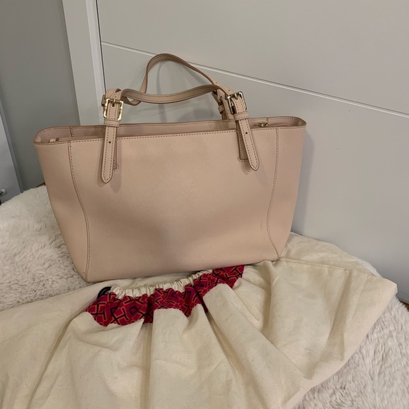 Tory Burch Pink Leather Tote Bag - Picture 6 of 7